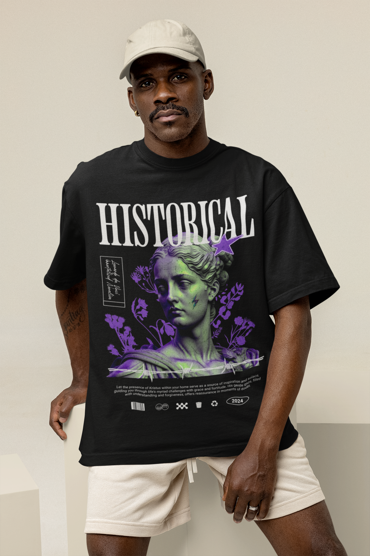 FLORAL STATIC T-SHIRT