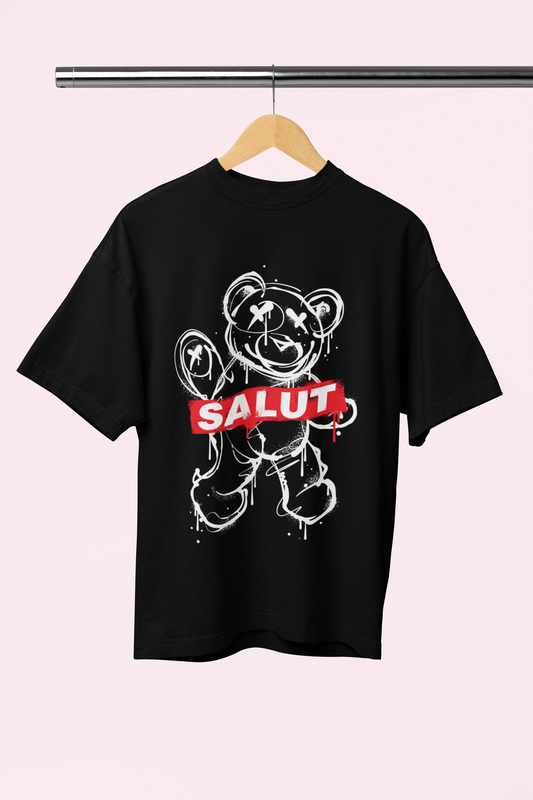 Graffiti bear oversized tshirt 