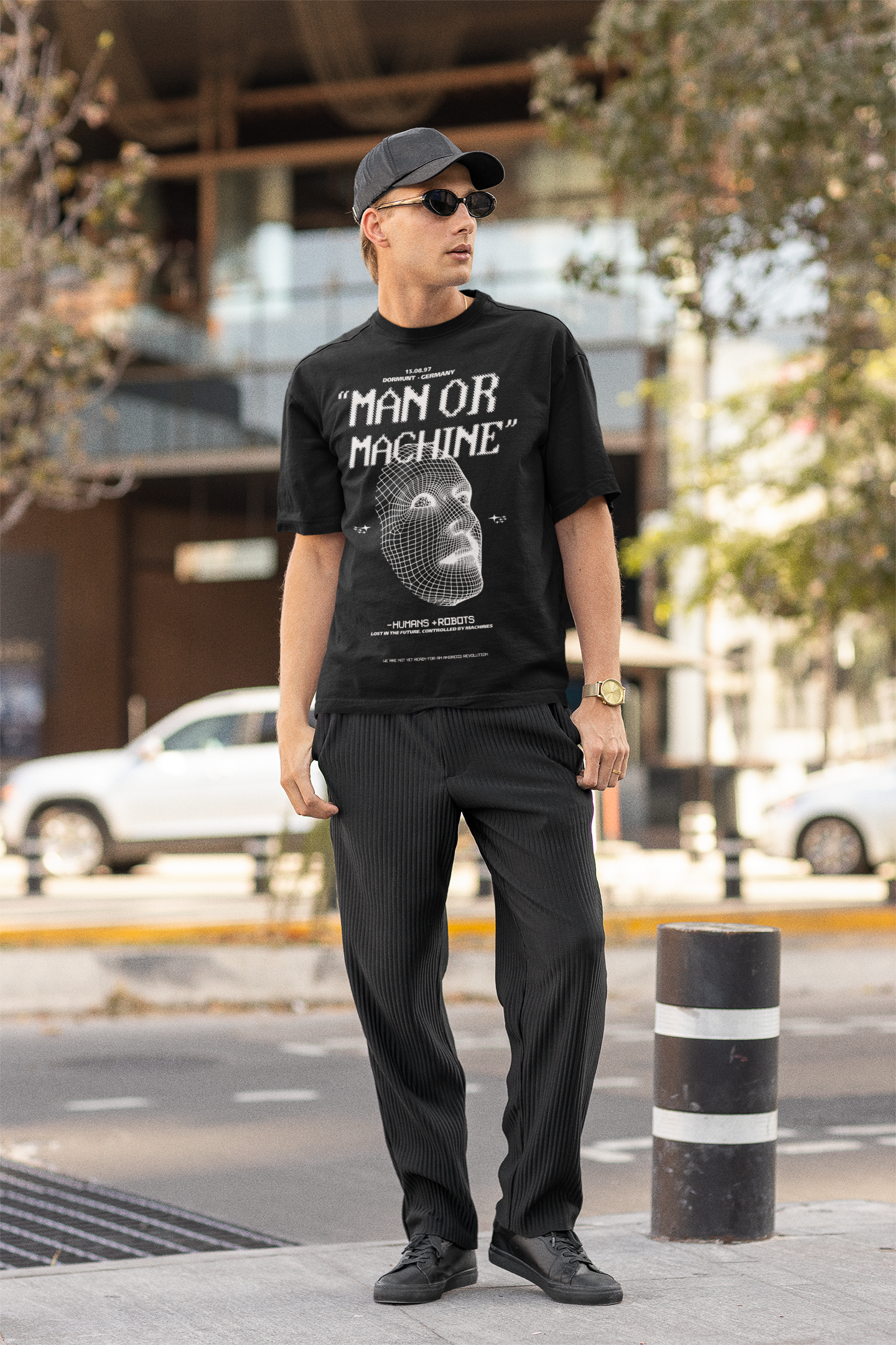 MAN OR MACHINE T-SHIRT