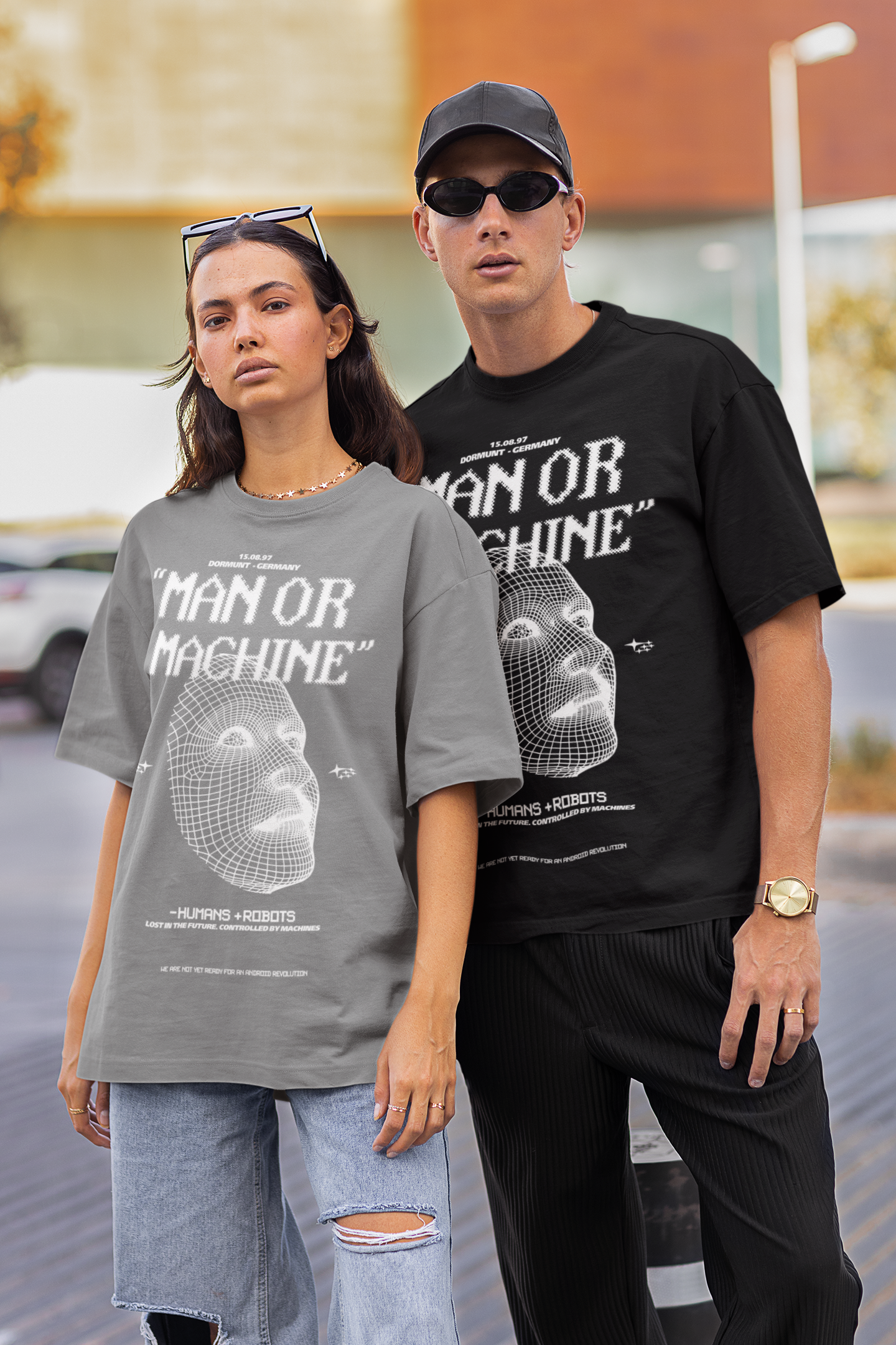 MAN OR MACHINE T-SHIRT