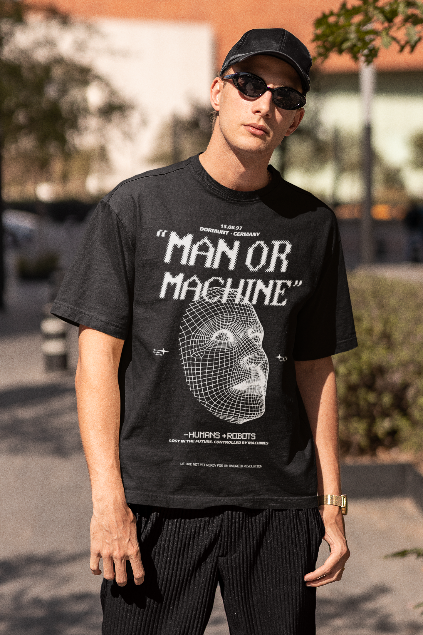 MAN OR MACHINE T-SHIRT